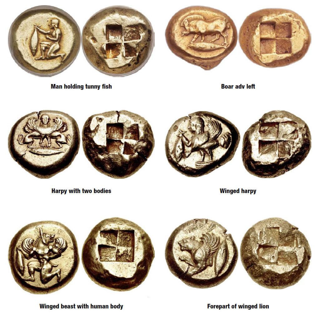 A Variety of Staters Struck by the Kyzikos Mint, 550 to 330 BC
